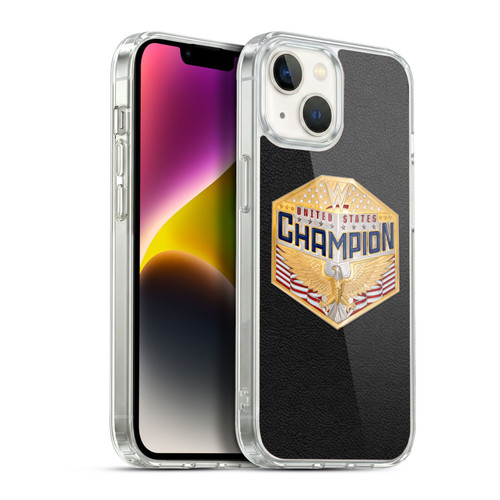 WWE Title Belts United States Championship Soft Gel Case for Apple iPhone 14