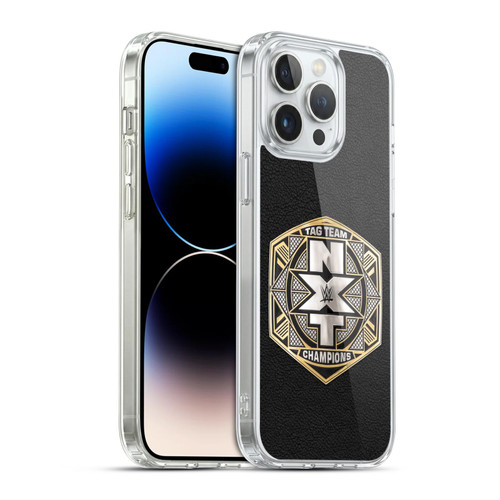 WWE Title Belts NXT Tag Team Championship Soft Gel Case for Apple iPhone 14 Pro Max & MagSafe