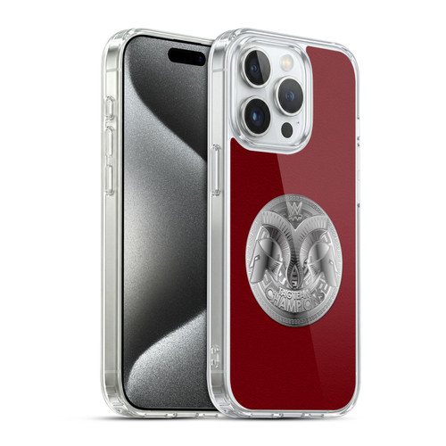 WWE Title Belts Raw Tag Team Championship Soft Gel Case for Apple iPhone 15 Pro & MagSafe