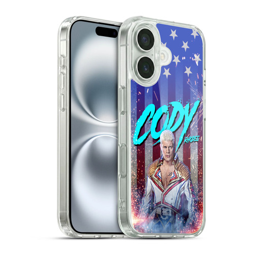 WWE Cody Rhodes Graphics Cody Rhodes Soft Gel Case for Apple iPhone 16 & MagSafe