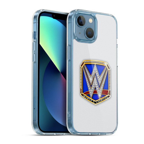 WWE Title Belts Smackdown Women's Champion Soft Gel Case for Apple iPhone 13 Mini & MagSafe