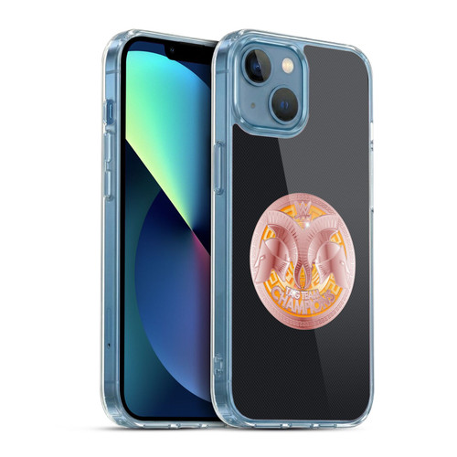 WWE Title Belts Tag Team Champion Soft Gel Case for Apple iPhone 13 Mini & MagSafe
