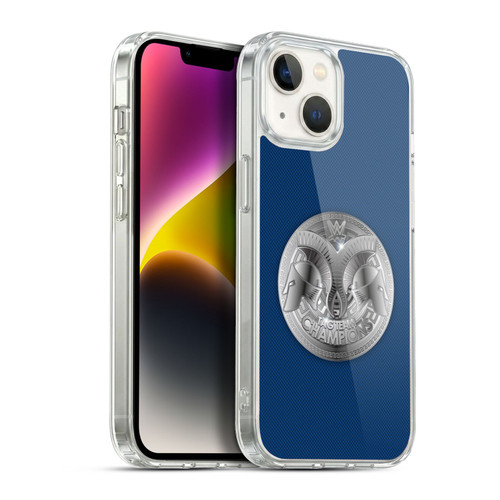 WWE Title Belts Smackdown Tag Team Champion Soft Gel Case for Apple iPhone 14