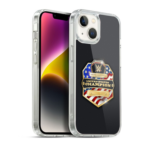 WWE Title Belts United States Champion Soft Gel Case for Apple iPhone 14