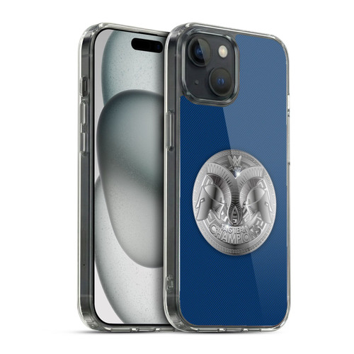 WWE Title Belts Smackdown Tag Team Champion Soft Gel Case for Apple iPhone 15 & MagSafe