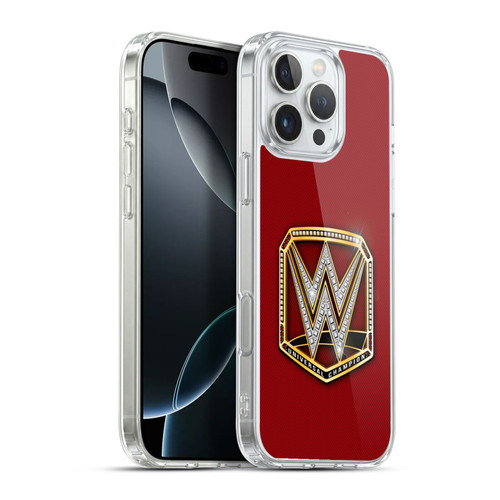 WWE Title Belts Universal Champion Soft Gel Case for Apple iPhone 16 Pro Max & MagSafe