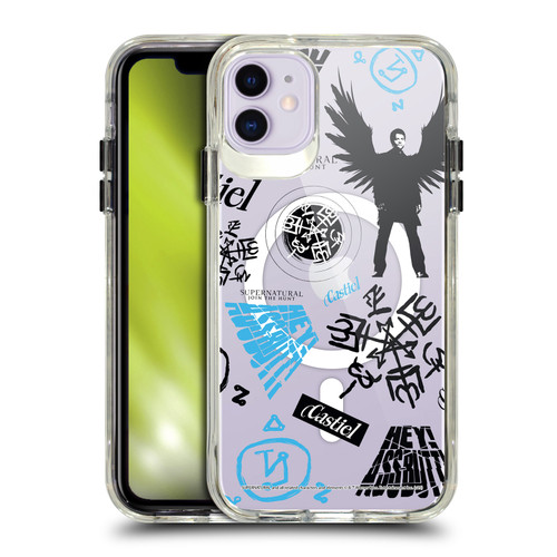 Supernatural Character Art Castiel SHOCKPROOF BUMPER CASE COMPATIBLE WITH Apple iPhone 11 & MAGSAFE