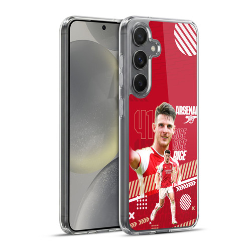 Arsenal FC 2023/24 First Team Declan Rice Soft Gel Case for Samsung Galaxy S24+ 5G & MagSafe