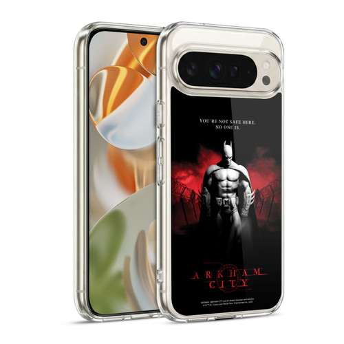 Batman Arkham City Graphics Batman Not Safe Here Soft Gel Case for Google Pixel 9 / Pixel 9 Pro