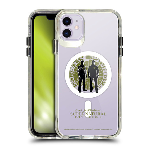 Supernatural Character Art Sam & Dean Winchester SHOCKPROOF BUMPER CASE COMPATIBLE WITH Apple iPhone 11 & MAGSAFE