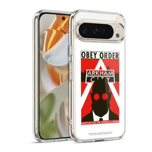 Batman Arkham City Graphics Hugo Strange Obey Order Soft Gel Case for Google Pixel 9 / Pixel 9 Pro