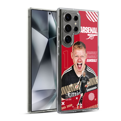 Arsenal FC 2023/24 First Team Aaron Ramsdale Soft Gel Case for Samsung Galaxy S24 Ultra 5G & MagSafe