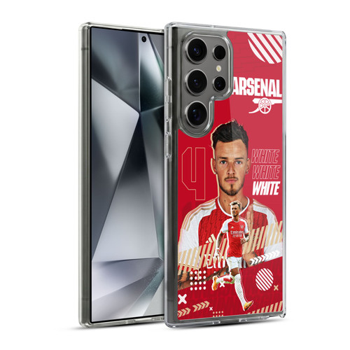 Arsenal FC 2023/24 First Team Ben White Soft Gel Case for Samsung Galaxy S24 Ultra 5G & MagSafe