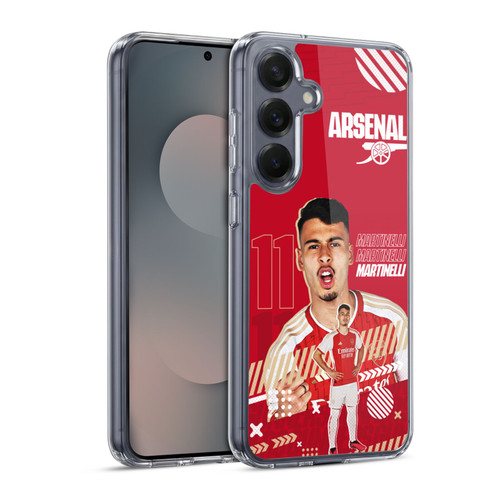 Arsenal FC 2023/24 First Team Gabriel Soft Gel Case for Samsung Galaxy S25 & MagSafe