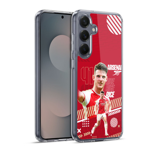Arsenal FC 2023/24 First Team Declan Rice Soft Gel Case for Samsung Galaxy S25+ & MagSafe