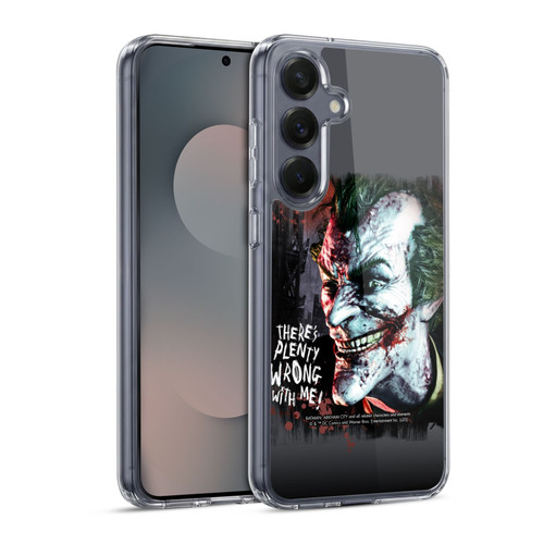 Batman Arkham City Graphics Joker Wrong With Me Soft Gel Case for Samsung Galaxy S25 & MagSafe