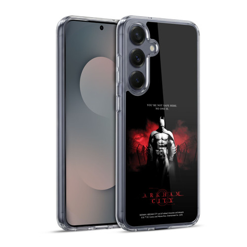 Batman Arkham City Graphics Batman Not Safe Here Soft Gel Case for Samsung Galaxy S25+ & MagSafe