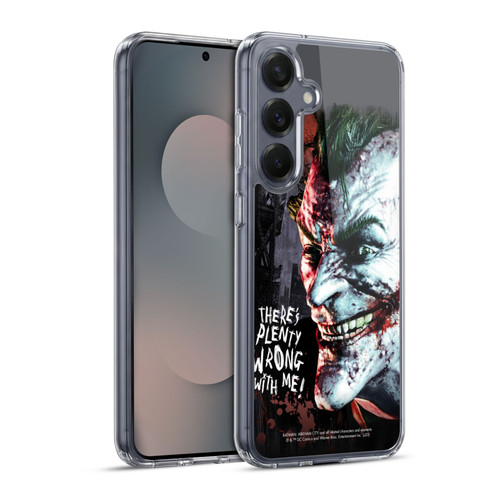 Batman Arkham City Graphics Joker Wrong With Me Soft Gel Case for Samsung Galaxy S25+ & MagSafe