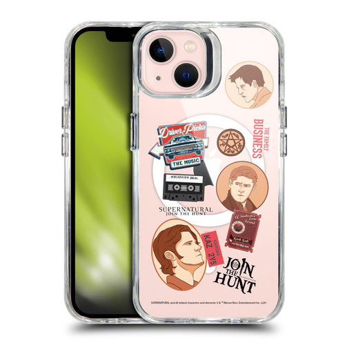 Supernatural Character Art Sam, Dean & Castiel SHOCKPROOF BUMPER CASE COMPATIBLE WITH Apple iPhone 13 & MAGSAFE