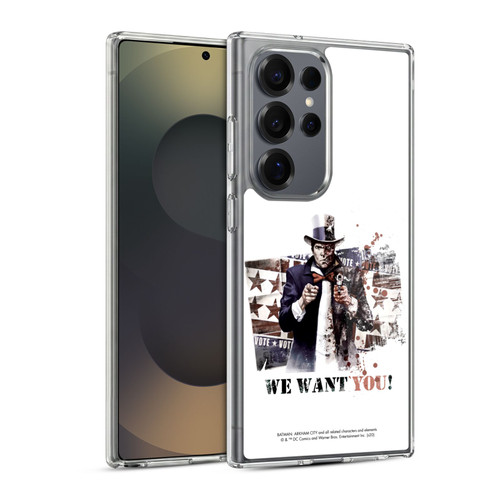 Batman Arkham City Graphics Two-Face We Want You Soft Gel Case for Samsung Galaxy S25 Ultra & MagSafe