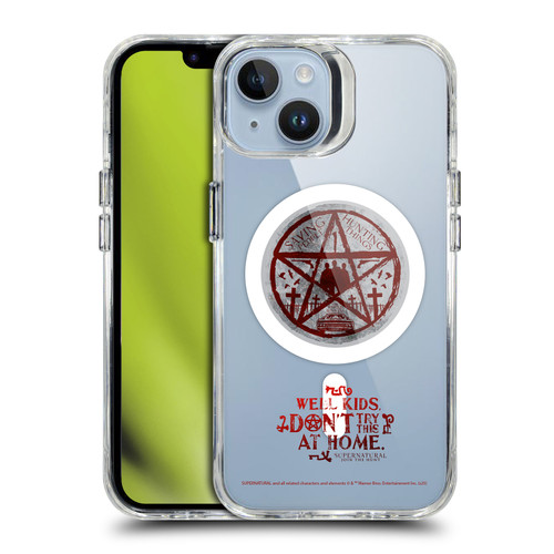 Supernatural Character Art Hunter's Code SHOCKPROOF BUMPER CASE COMPATIBLE WITH Apple iPhone 14 & MAGSAFE