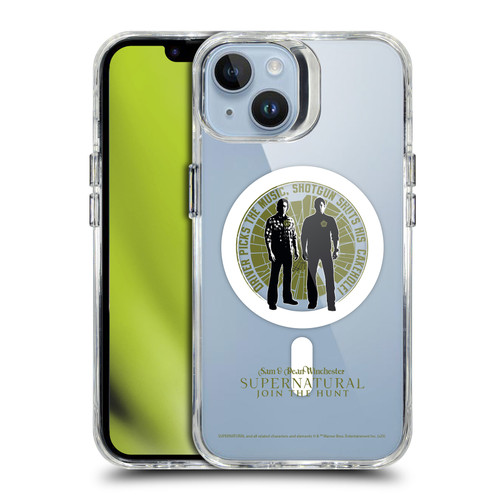 Supernatural Character Art Sam & Dean Winchester SHOCKPROOF BUMPER CASE COMPATIBLE WITH Apple iPhone 14 & MAGSAFE