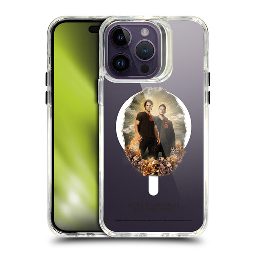 Supernatural Character Art Dean & Sam Halo SHOCKPROOF BUMPER CASE COMPATIBLE WITH Apple iPhone 14 Pro Max & MAGSAFE