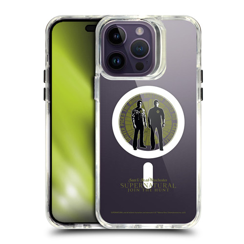 Supernatural Character Art Sam & Dean Winchester SHOCKPROOF BUMPER CASE COMPATIBLE WITH Apple iPhone 14 Pro Max & MAGSAFE