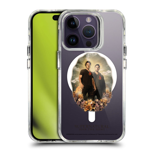 Supernatural Character Art Dean & Sam Halo SHOCKPROOF BUMPER CASE COMPATIBLE WITH Apple iPhone 14 Pro & MAGSAFE