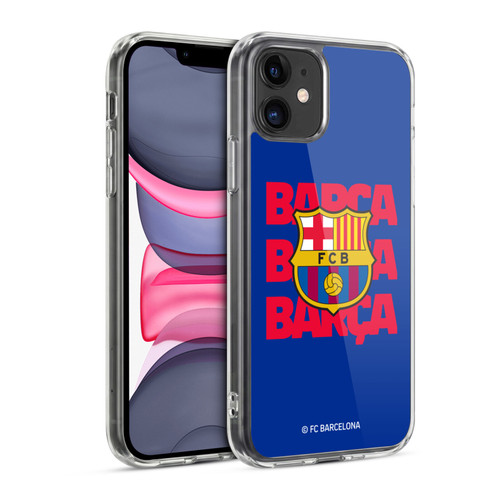 FC Barcelona Graphics Barca Crest Soft Gel Case for Apple iPhone 11