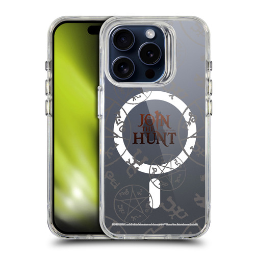 Supernatural Character Art Join The Hunt SHOCKPROOF BUMPER CASE COMPATIBLE WITH Apple iPhone 15 Pro & MAGSAFE