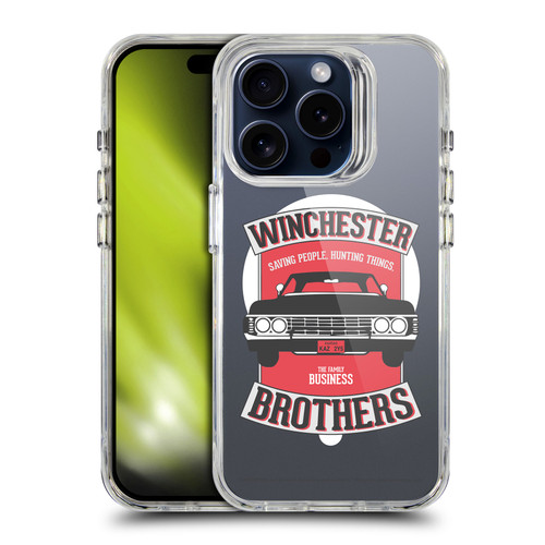 Supernatural Character Art Winchester Brothers SHOCKPROOF BUMPER CASE COMPATIBLE WITH Apple iPhone 15 Pro & MAGSAFE