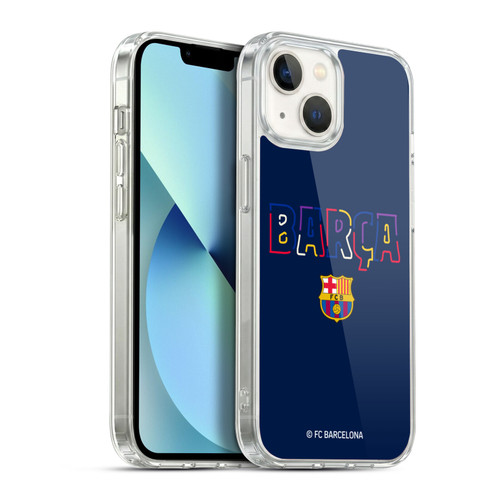 FC Barcelona Graphics Neon Barca Soft Gel Case for Apple iPhone 13