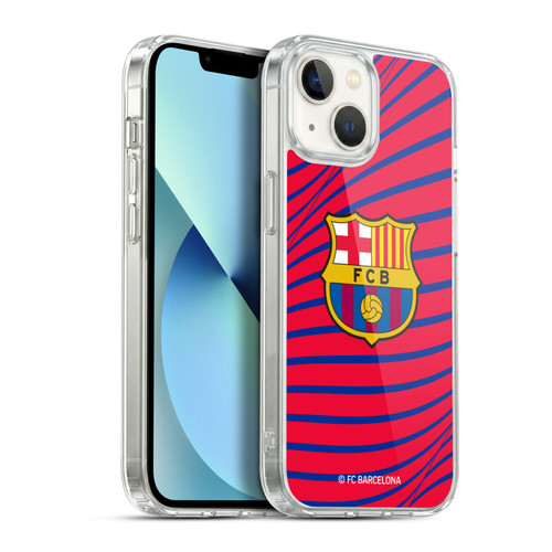 FC Barcelona Graphics Texture Soft Gel Case for Apple iPhone 13