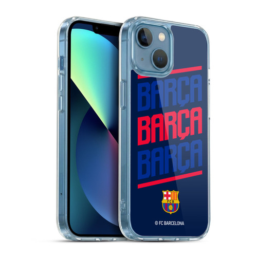 FC Barcelona Graphics Barca Type Soft Gel Case for Apple iPhone 13 Mini & MagSafe