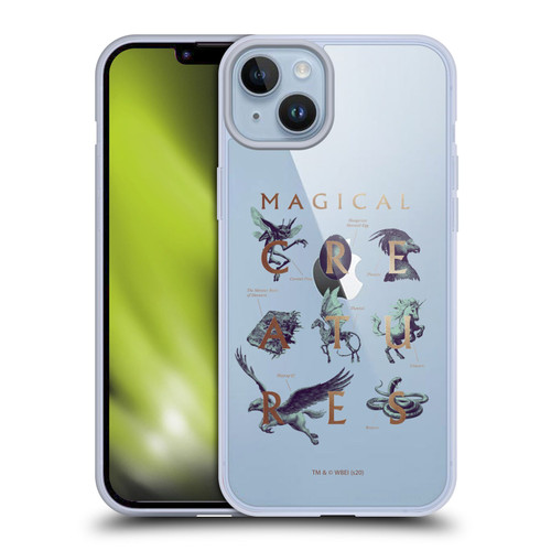 Harry Potter Deathly Hallows XXXI Magical Creatures Soft Gel Case for Apple iPhone 14 Plus & MagSafe