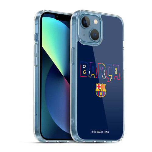 FC Barcelona Graphics Neon Barca Soft Gel Case for Apple iPhone 13 Mini & MagSafe
