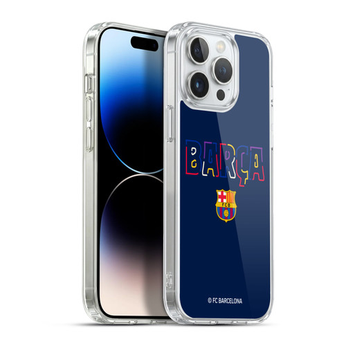 FC Barcelona Graphics Neon Barca Soft Gel Case for Apple iPhone 13 Pro Max & MagSafe