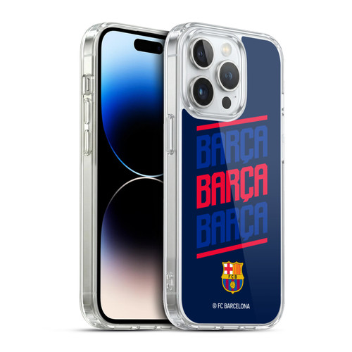 FC Barcelona Graphics Barca Type Soft Gel Case for Apple iPhone 13 Pro & MagSafe