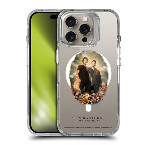 Supernatural Character Art Dean & Sam Halo SHOCKPROOF BUMPER CASE COMPATIBLE WITH Apple iPhone 16 Pro & MAGSAFE