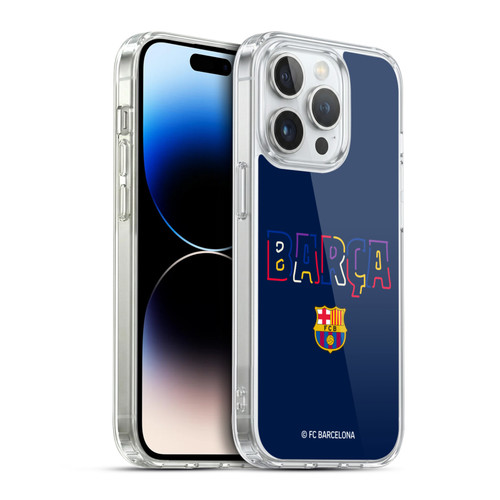 FC Barcelona Graphics Neon Barca Soft Gel Case for Apple iPhone 14 Pro & MagSafe