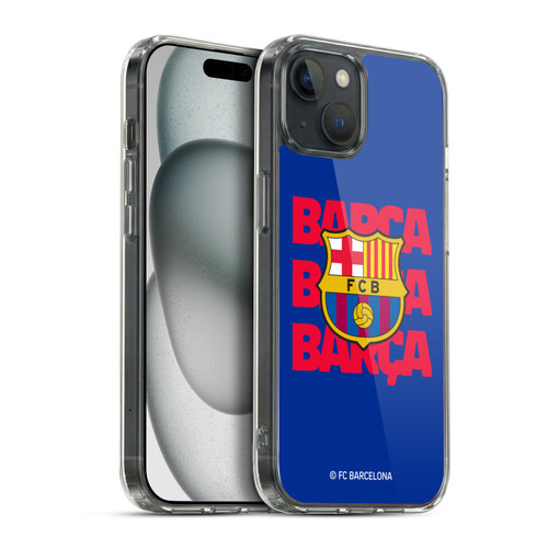 FC Barcelona Graphics Barca Crest Soft Gel Case for Apple iPhone 15 Plus & MagSafe