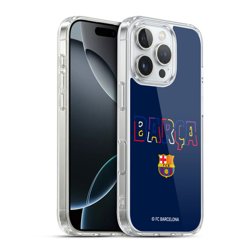 FC Barcelona Graphics Neon Barca Soft Gel Case for Apple iPhone 16 Pro & MagSafe