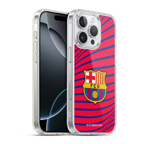 FC Barcelona Graphics Texture Soft Gel Case for Apple iPhone 16 Pro & MagSafe