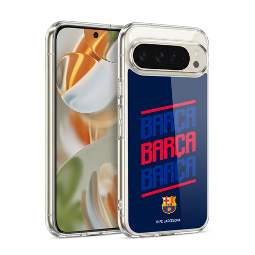 FC Barcelona Graphics Barca Type Soft Gel Case for Google Pixel 9 / Pixel 9 Pro