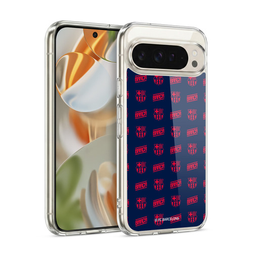 FC Barcelona Graphics Crest Pattern Soft Gel Case for Google Pixel 9 / Pixel 9 Pro