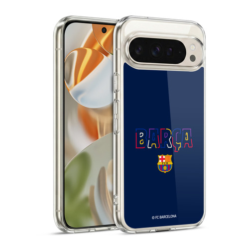 FC Barcelona Graphics Neon Barca Soft Gel Case for Google Pixel 9 / Pixel 9 Pro