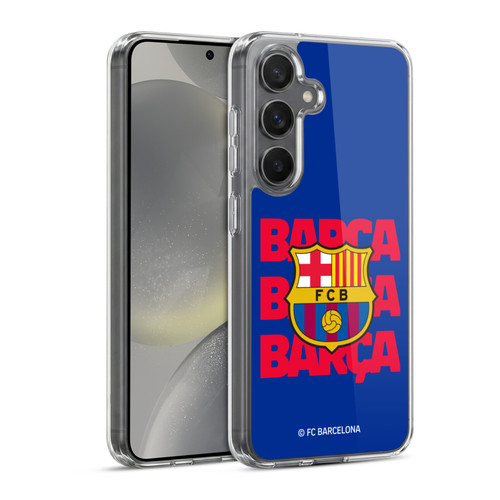 FC Barcelona Graphics Barca Crest Soft Gel Case for Samsung Galaxy S24 5G & MagSafe
