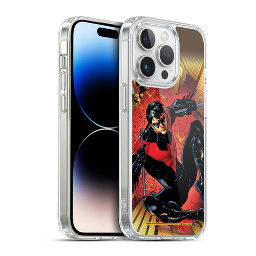 Batman DC Comics Nightwing Red Logo Suit #1 2011 Soft Gel Case for Apple iPhone 14 Pro & MagSafe