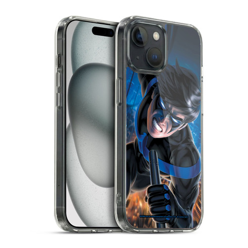 Batman DC Comics Nightwing Blue Logo Suit #60 2019 Soft Gel Case for Apple iPhone 15 & MagSafe